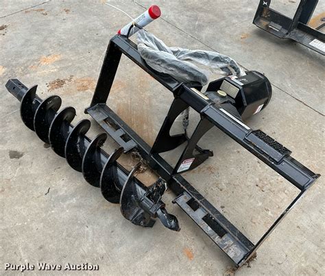 belltec auger for skid steer for sale|used hydraulic auger for sale.